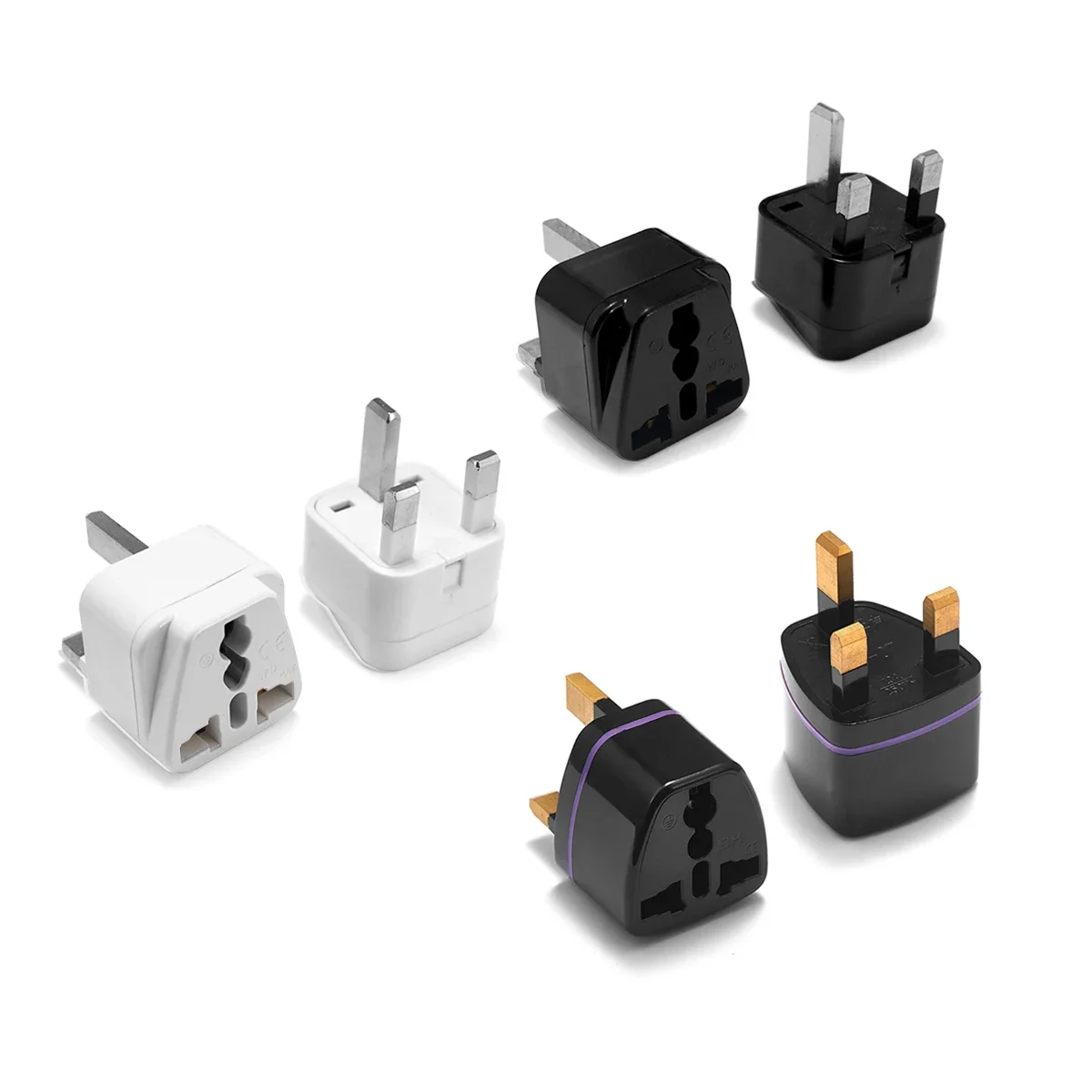 Universal UK ปลั๊กอะแดปเตอร์อเมริกันเกาหลียุโรปไปยังอังกฤษ Travel Adapter US EU ไปยัง UK ประเภท G ปลั๊กไฟฟ้าแปลงซ็อกเก็ต 1