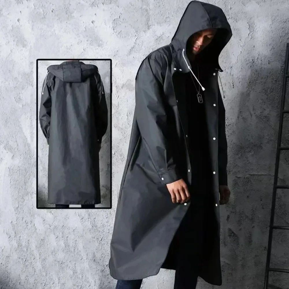 Disposable Raincoat Long Full-body rain-proof men's adult women transparent portable