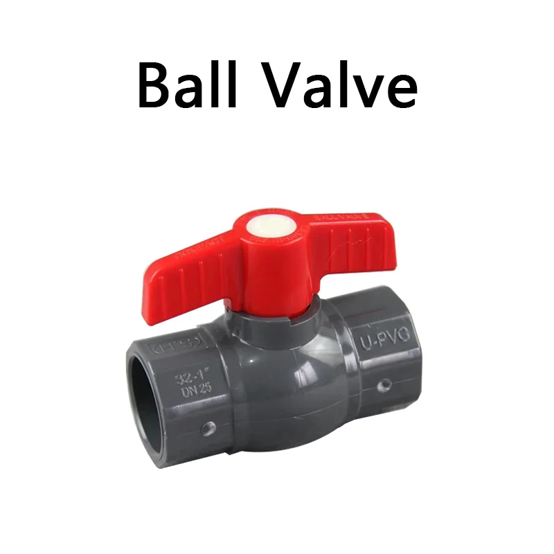 

PVC Ball Valve Coupler Adapter Water Connector For Garden Irrigation System Aquarium fish tank ID20mm to 160mm 1 Pcs
