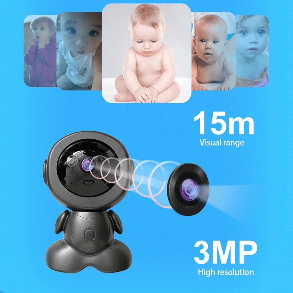 US/EU Plug Two Way Audio Motion Detection Video Camara Home CCTV Security Protection WiFi IP Camera Indoor Robot Baby Monitor 4