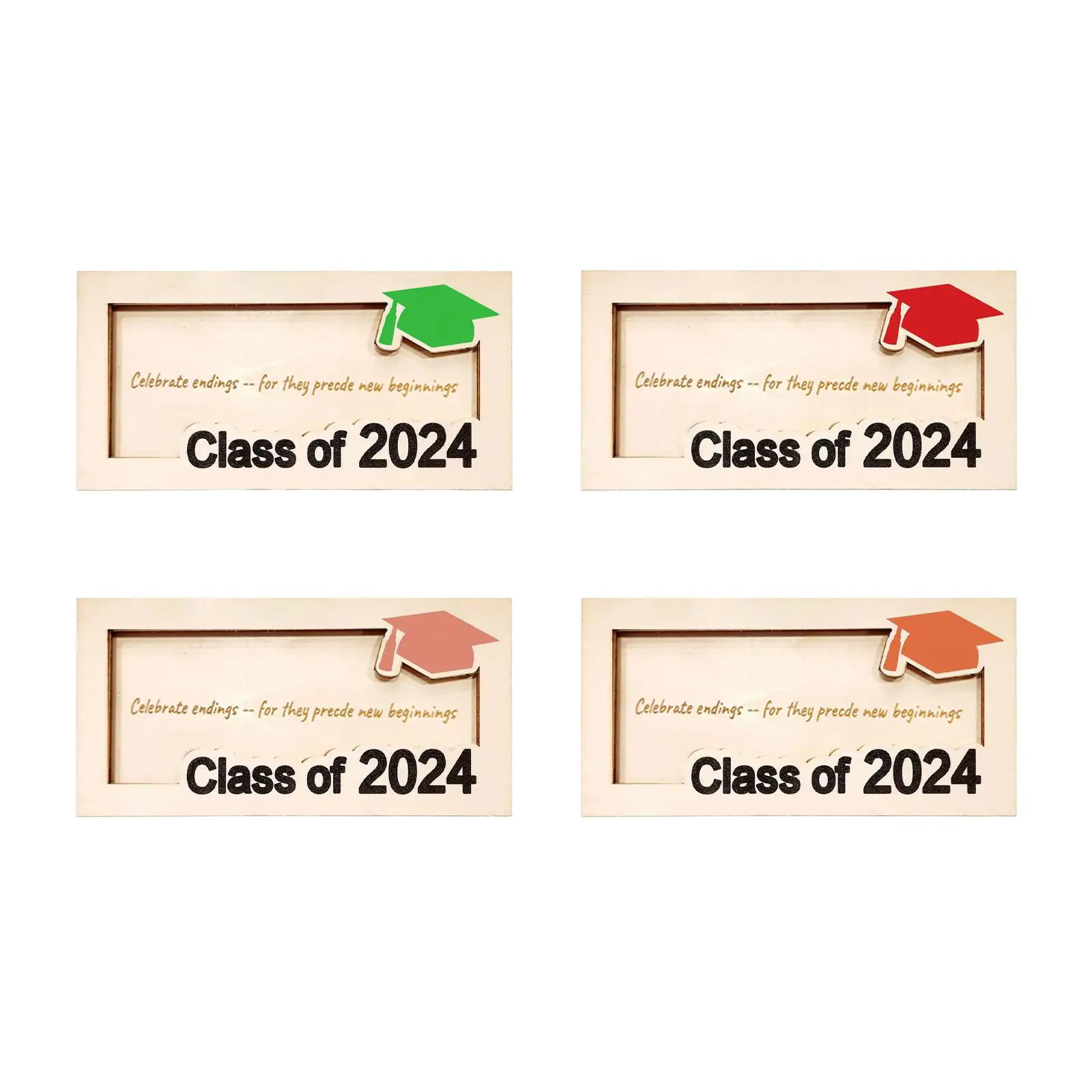 2024 Graduation Money Gift Holder Cards Box Wood Cash Holder for Congrats Placing Money Birthday Women Men DIY Graduation