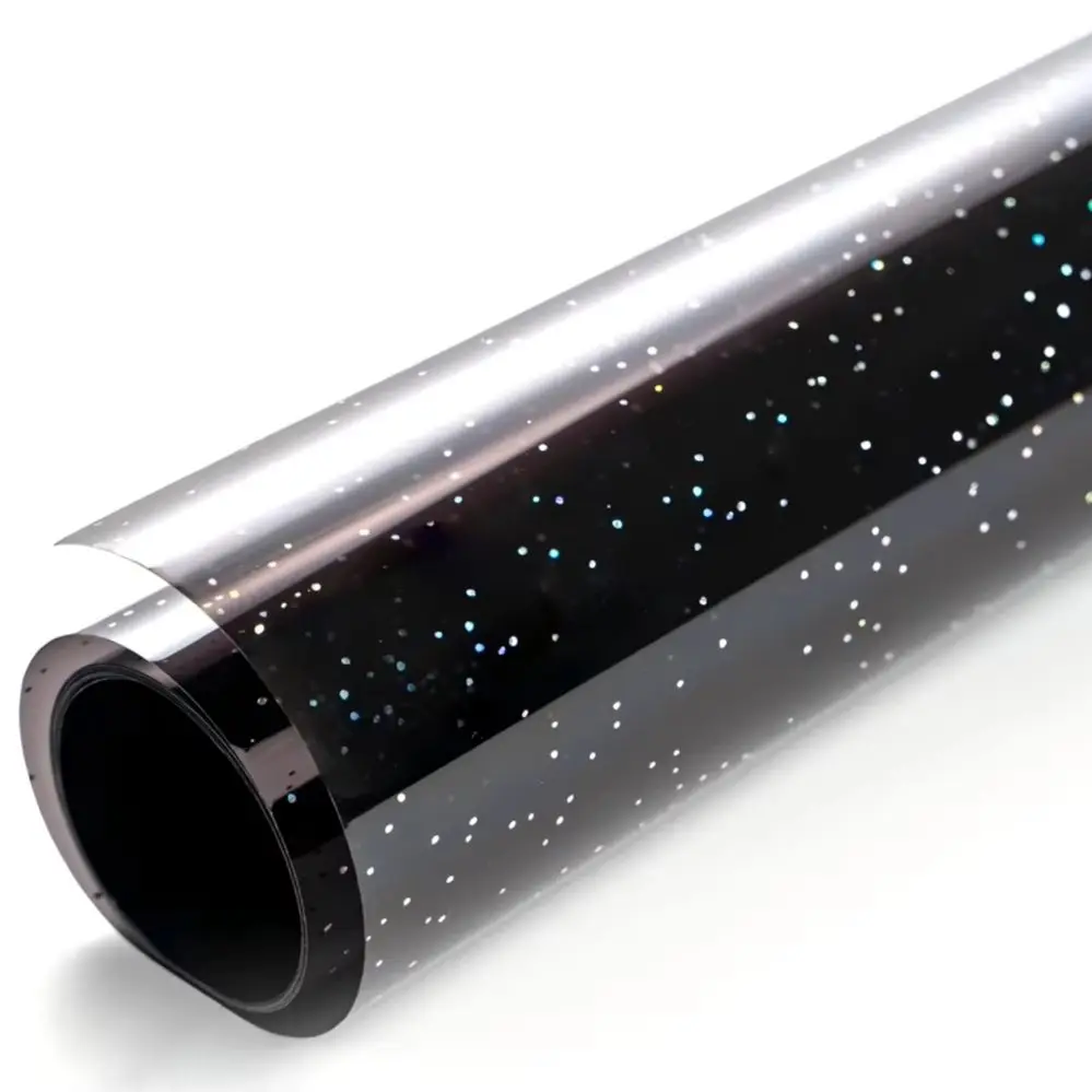 FANCY FIX One way mirror privacy glass film starry sky solar film UV sunscreen glass window decorative stickers