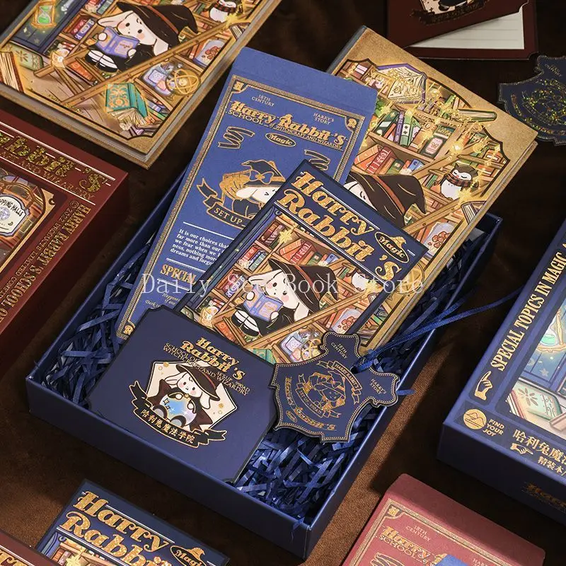 Cartoon Cute Ledger Set Gift Box, High Appearance Level Student Diary Book