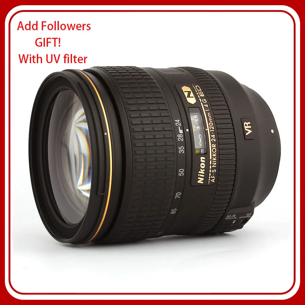 Obiettivo Nikon Af-S Nikkor 24-120Mm F/4G Ed Vr Per Fotocamere Reflex Nikon