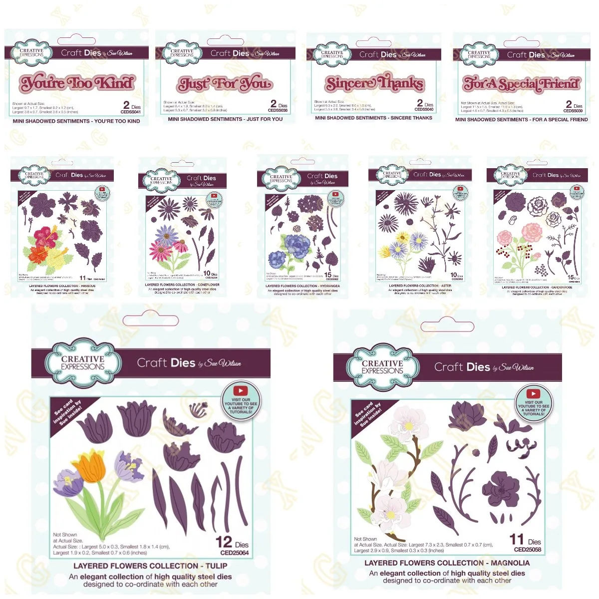 

Free Shipping Layered Flowers Collection Metal Craft Cutting Dies Diy Scrapbook Paper Diary Decoration Card Handmade Embossing