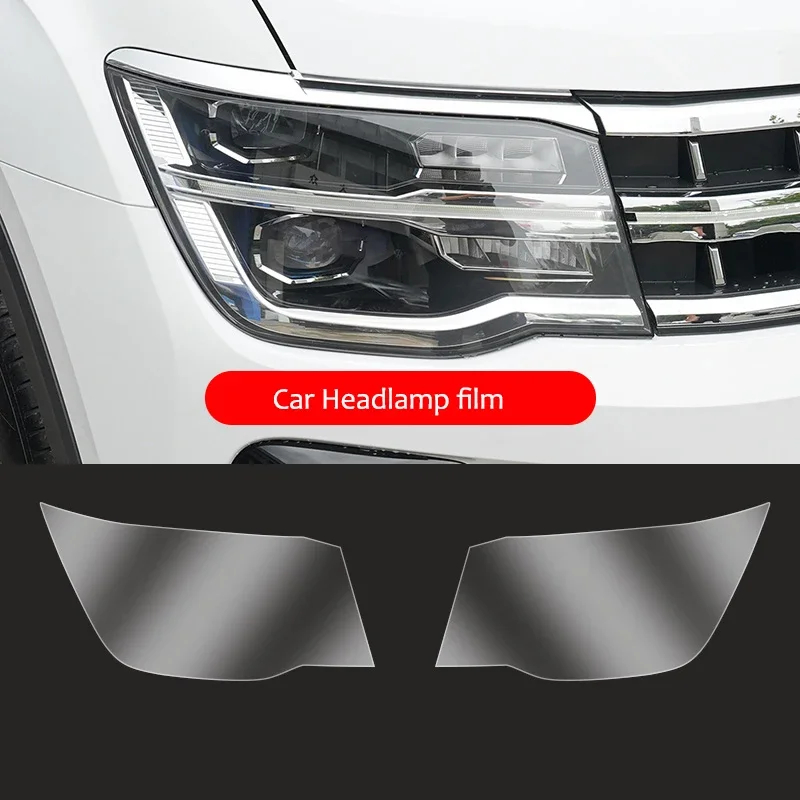 Автомобильная Передняя яркость для VOLKSWAGEN VW Teramont X 2021, прозрачная защитная пленка из ТПУ, наружные ленты для фар, автомобильная наклейка