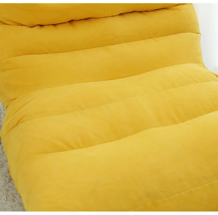  ESRADA Puf grande para adultos con reposabrazos, cómodo sofá  puff de tela de terciopelo fino suave, sillón de ocio para dormitorio, sala  de estar, APA beige, grande B : Hogar y