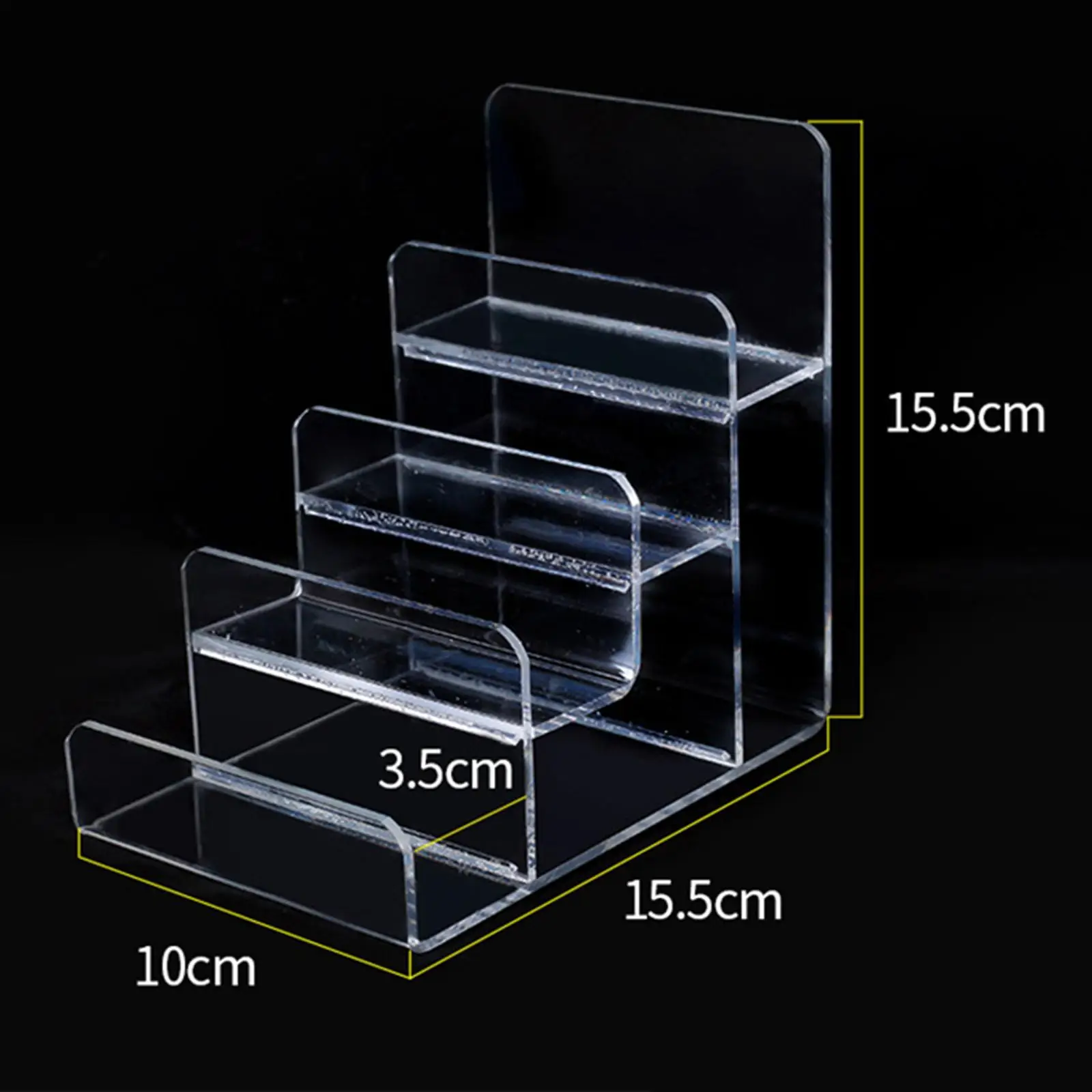 Acrylic Riser Display Shelf Portable Organizer Transparent Rack Multipurpose