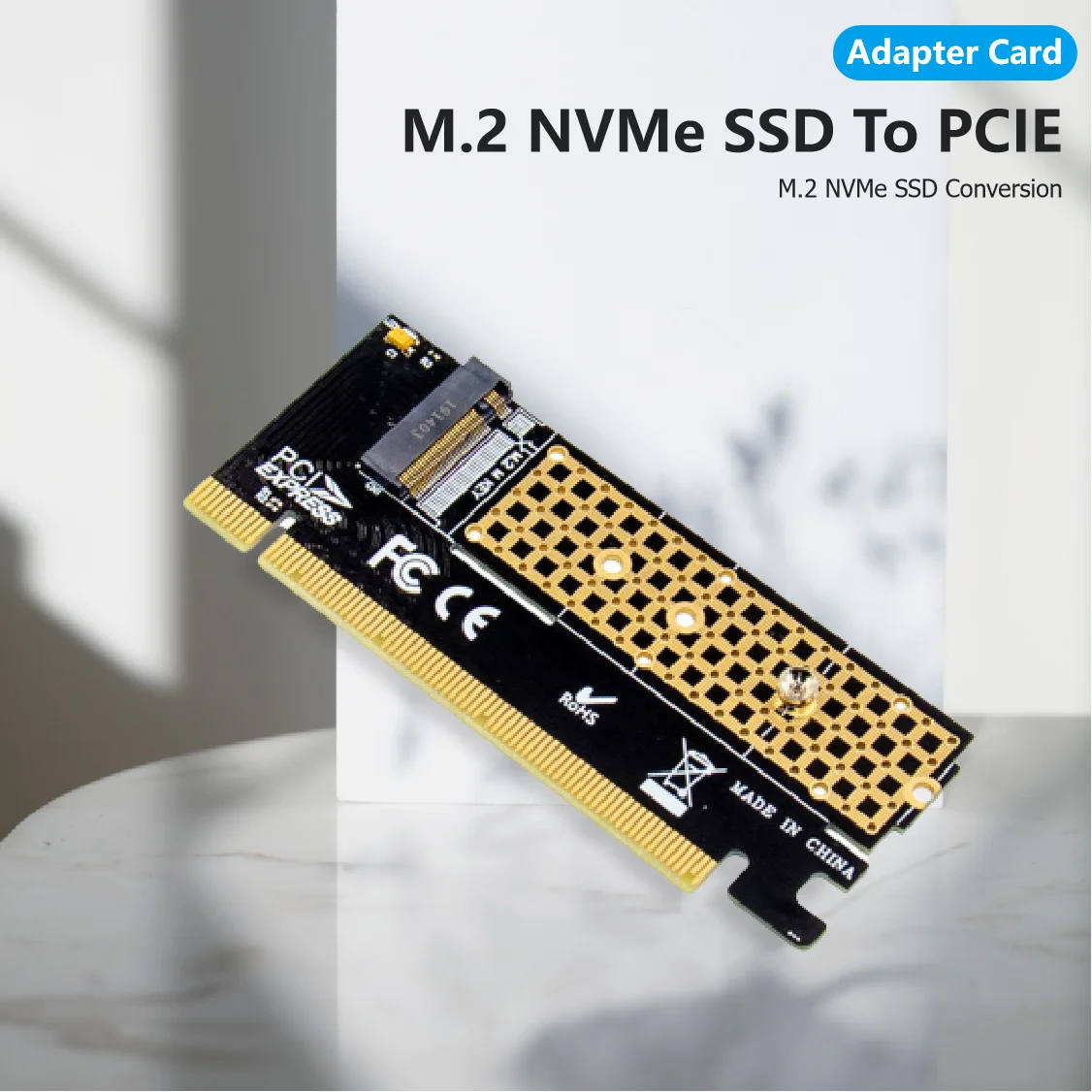 Адаптер X16 M.2 NVMe SSD NGFF на PCIE 3,0 X16, карта адаптера Pci-e на m.2, конвертирующий адаптер, интерфейс ключа M, поддержка PCI Express 3,0