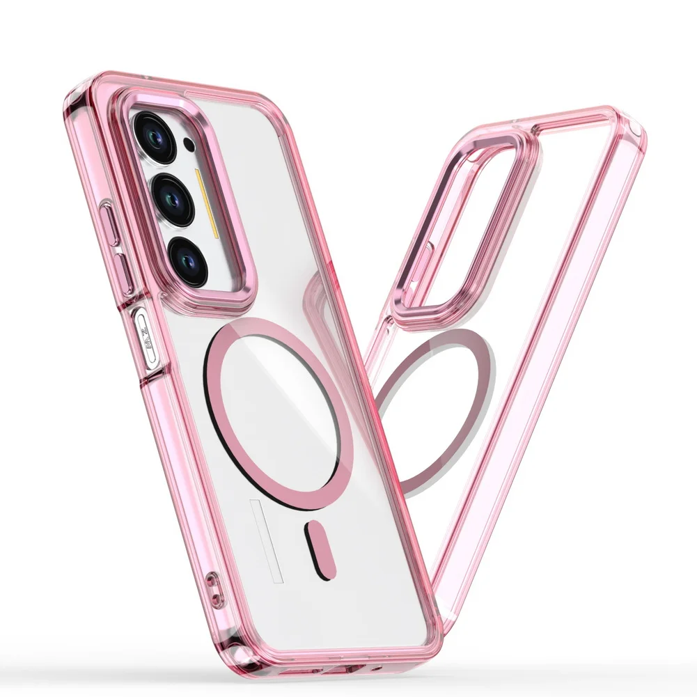 Enhanced Magnetic Metal Lens Protective Case with Magsafe Ring Compatibility