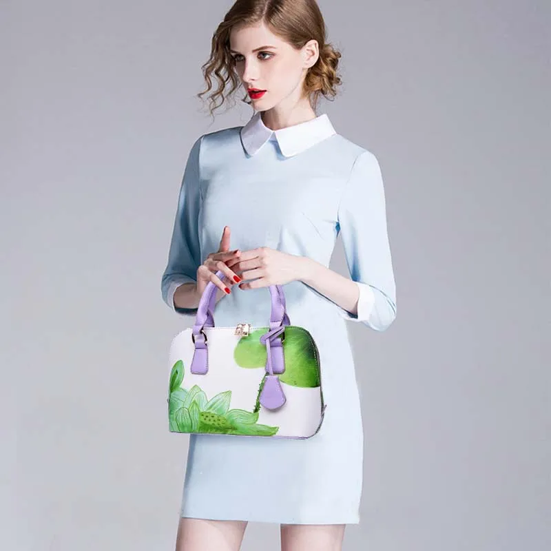 Designer Printed Bags For Women Ladies Shopper Bag Shell Elegant Floral Shoulder Handbags women handbags
