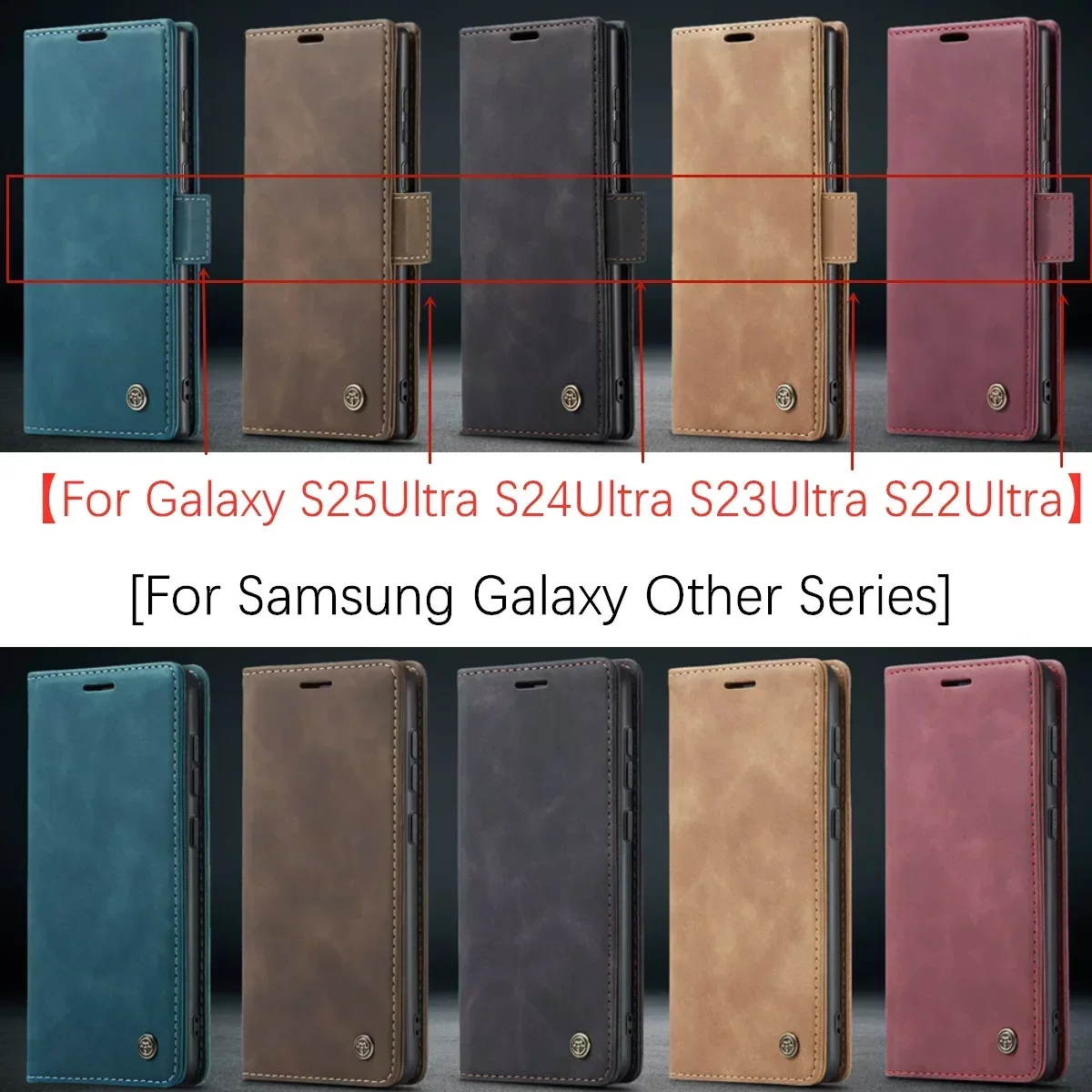Premium Flip Leather Card Wallet Cover - Versatile Luxury Phone Case