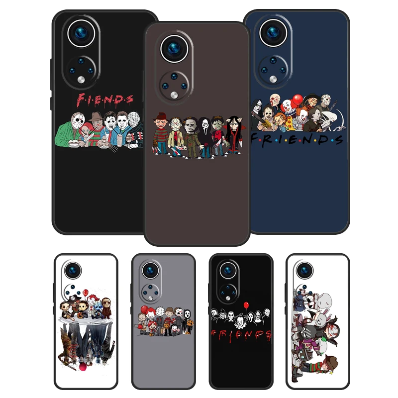 Film Horror Icone Custodia Per Huawei P30 Pro P50 P40 P20 Lite Nova 9 5T Cover Per Honor X8 X7 X9 50 Lite 70