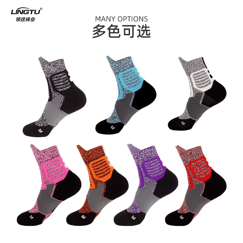 Men Sock Sports Breathable Women Compression Crossborder Supply Running Riding Cycling Knee high Basketball Biking Hockey Soccer