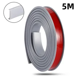 5M Self-Adhesive U-Shaped Edge Banding Tape for Furniture and Wood Decor (Grey)
