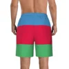 2023 Summer Polyester Azerbaijan Country Flag 3D Printed Men's Board Shorts Beach Pocket Running Summer Pants 4