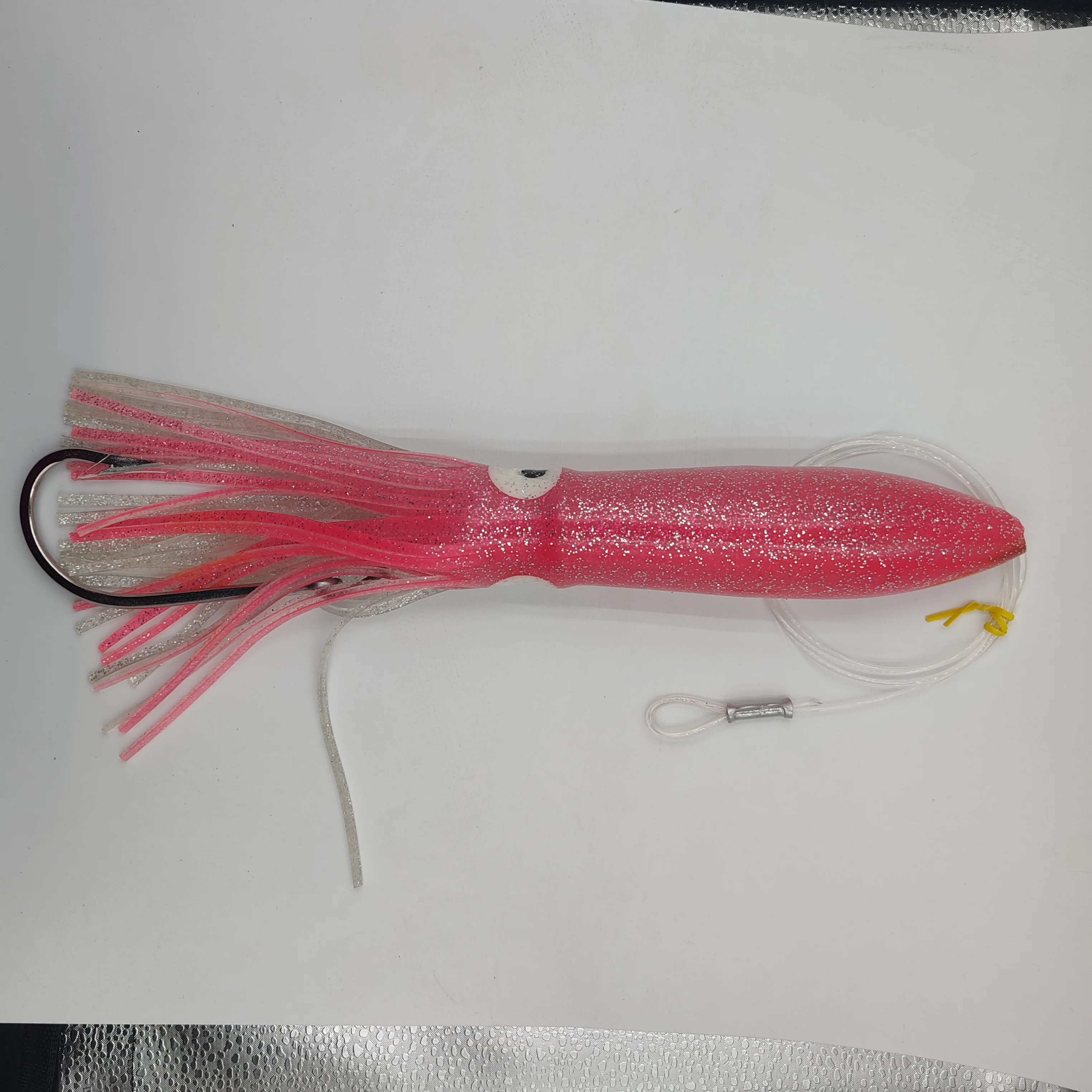 Großer Trolling-Köder 13" Oktopus-Tintenfisch, inklusive Angeltasche, Edelstahl, 10/0 Haken Thunfisch Hai Teaser Vogel Big Force Fishing