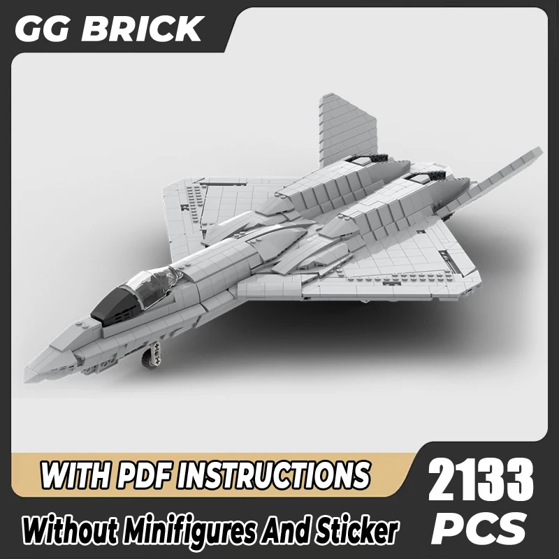 

Military Series Moc Building Block Black Widow II Model Technology Brick DIY Assembly Spacecraft Toy For