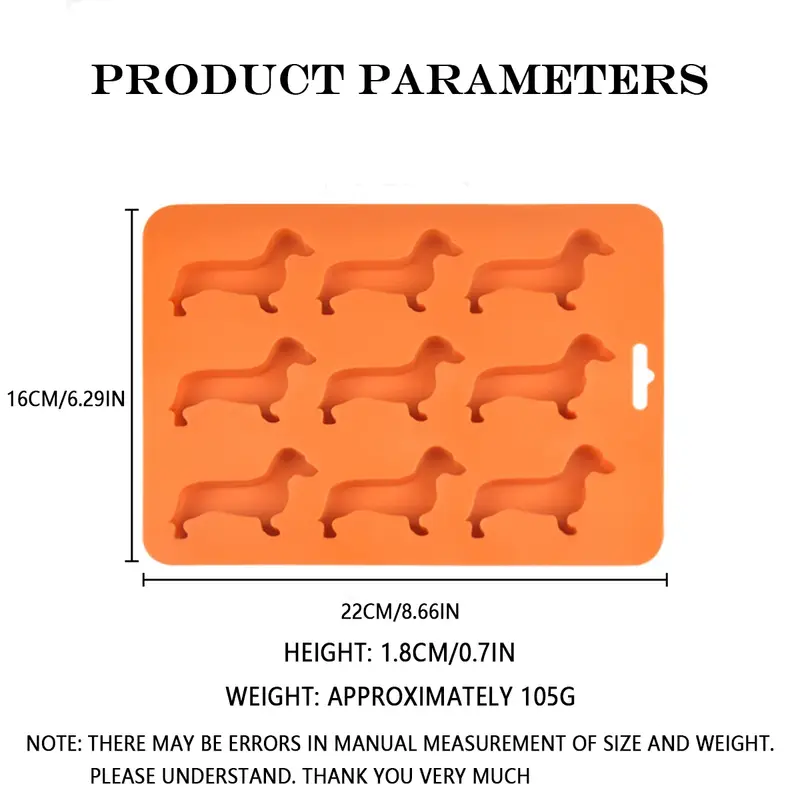 Creative Silicone Dachshund Puppy Shaped Ice Cube Chocolate Cookie Mold DIY Home Ice Tray Kitchen Tools silicone mold gadgets - Image 4