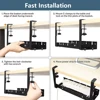Under Desk Cable Management Tray Retractable Under Desk Cable Shelf Heavy Duty Wire Management Rack for Cords Wires Power Strip 6