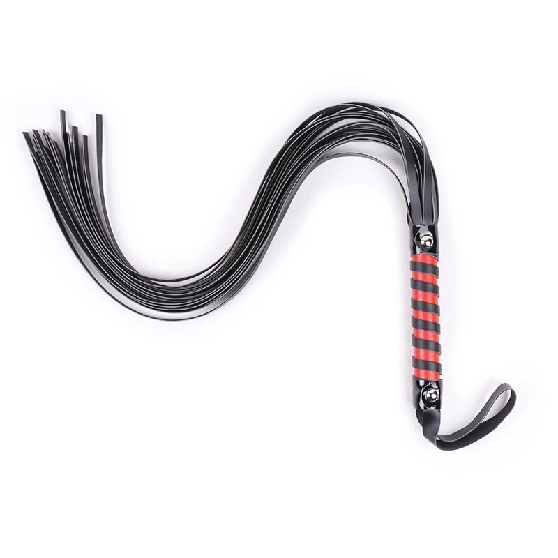 70cm Rivet Inlay Handle Leather Tassels Horse Whip Riding Crop Flogger Paddle Slapper Horse Training Dressage Whips