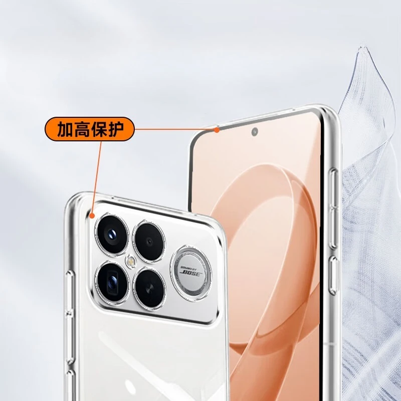 Sleek Transparent Soft TPU Silicone Protective Phone Case