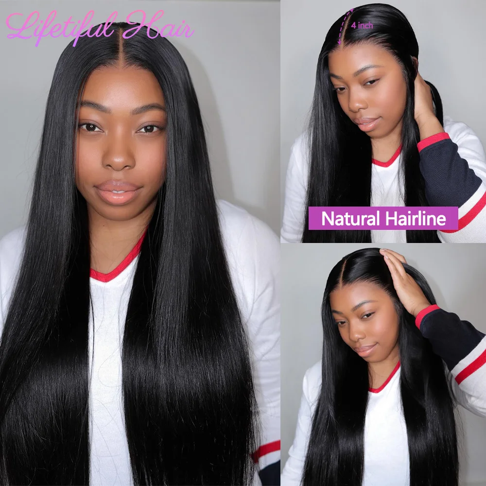 Lace Front Wig 28 inch 13x4 Straight Lace Frontal Human Hair Wig 30 inch Glueless Human Hair Wigs For Women 10A Cheap Brazilian Raw Wigs