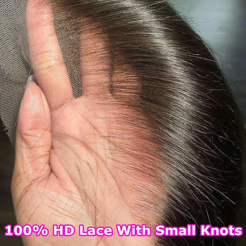SKINLIKE 13x6 HD Lace Frontal Straight Human Hair 4x4/5x5/6x6 HD Lace Closure PrePlucked Hairlin for Women HD Closure Melt Skins