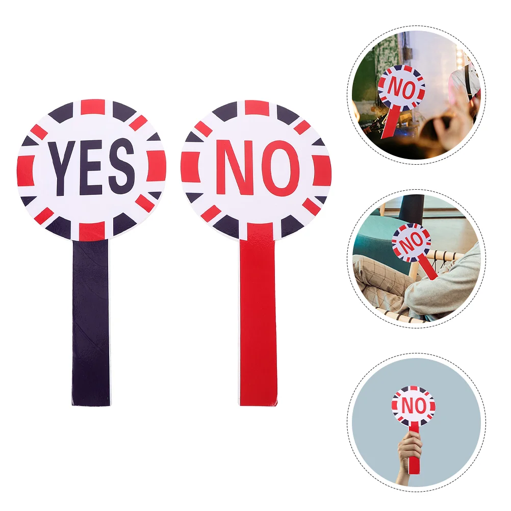 

2 Pcs Game Voting Board Teacher Accessory Whiteboard Handheld Foams No Paddle Kt Judging Fittings