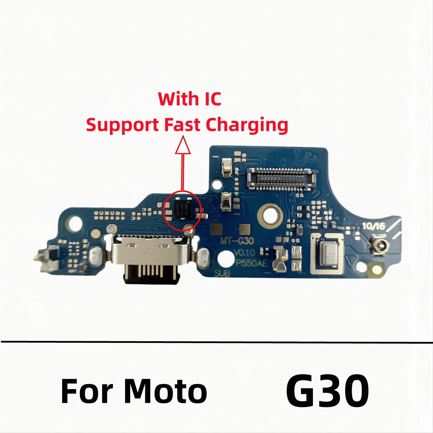 USB Charger Dock Connector Board Charging Port Flex Cable For Motorola Moto G10 G20 G50 G60 G60s G100 G31 G41 G71 G82 G22 G200