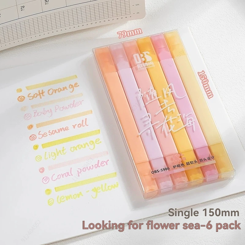 Dual Tip Highlighters Pens 12 Colors Bible Pens No Bleed With Soft Tip Aesthetics Pens Markers Kawaii Stationary For Students