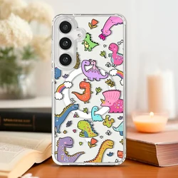 Adorable Dinosaur Magnetic Phone Case with Magsafe Compatibility for Galaxy S23 Ultra (A01)