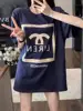European version light luxury white T-shirt women's summer new short-sleeved design sense niche trendy brand loose top base ins 3