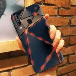 Silicon Cool Cat Black Case with Camera Lens Protection for Samsung A60 (B0037)