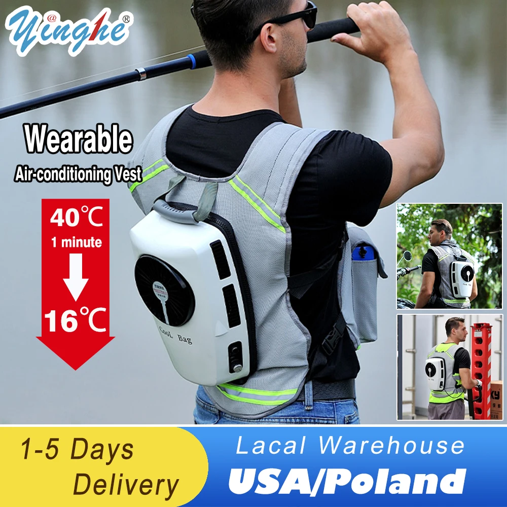 Men's Summer Air-Conditioned Cooling Clothing , 9600mAh
