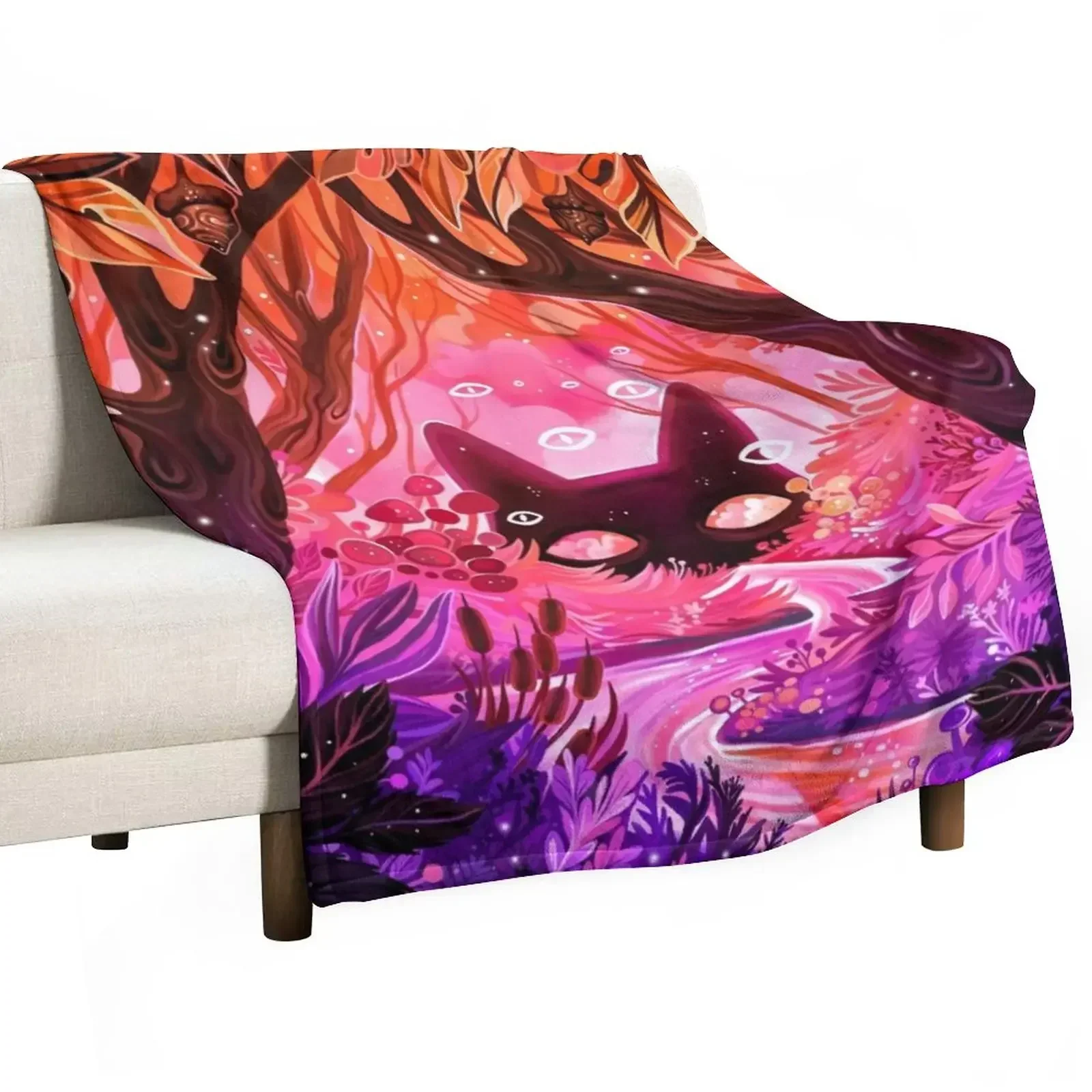 

Dreams of Fall Throw Blanket For Decorative Sofa Winter beds Softs Cute Blankets