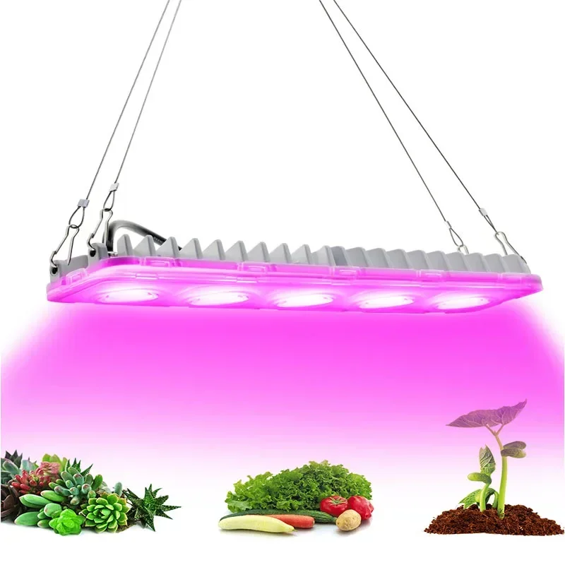 COB LED Grow Light, Full Spectrum 50W Plant Growing Light, Refugium Light Without Noise for Indoor Plants, Seeding, Veg , Flower