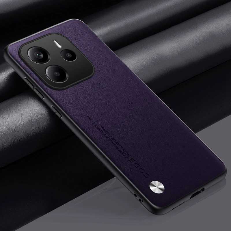 Elegant PU Leather Phone Case - Premium Silicone Protection & Stylish Back Cover