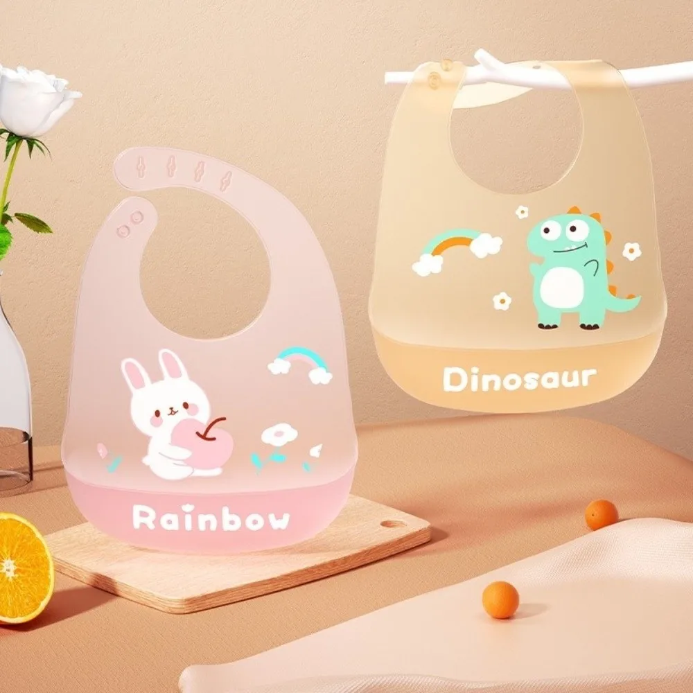 Waterproof Silicone Baby Bibs for Kids Feeding