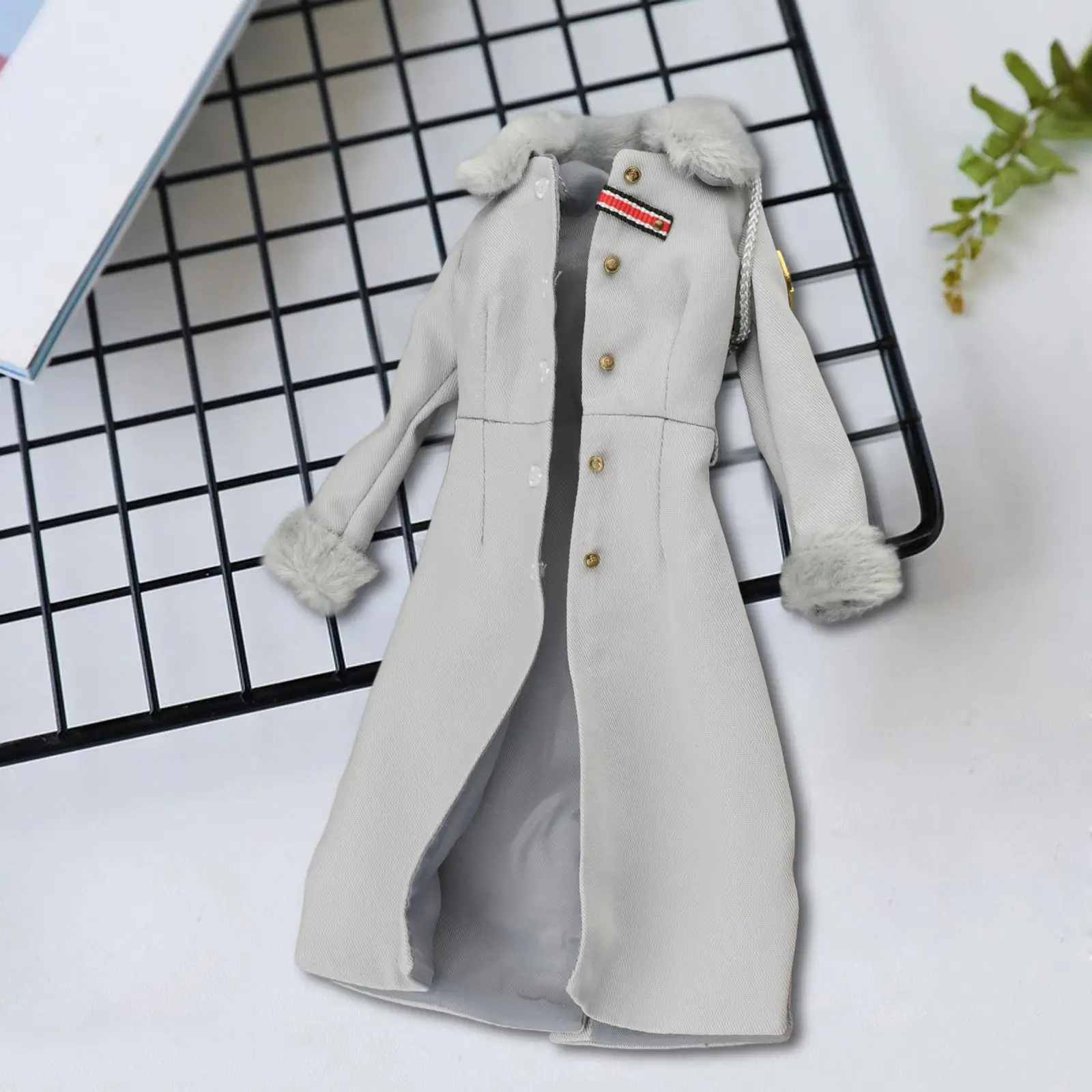 Female Doll Coat 1/6 Scale Figure Clothes Dollhouse Decoration Overcoat Action Figures Jacket for Supplies Household Presents