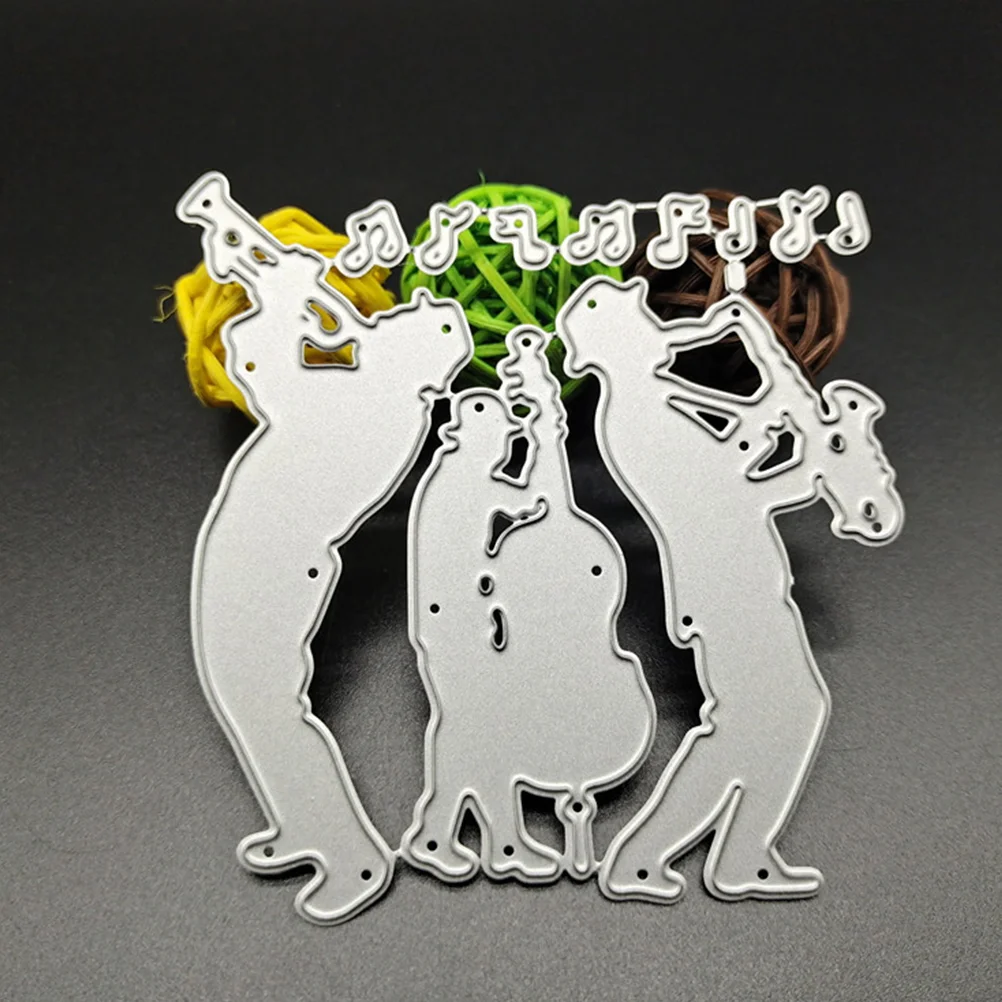 

Handmade Paper Cutting Die Embossing Music Notes Musical Instruments Mold Metal Cuts for Card Making