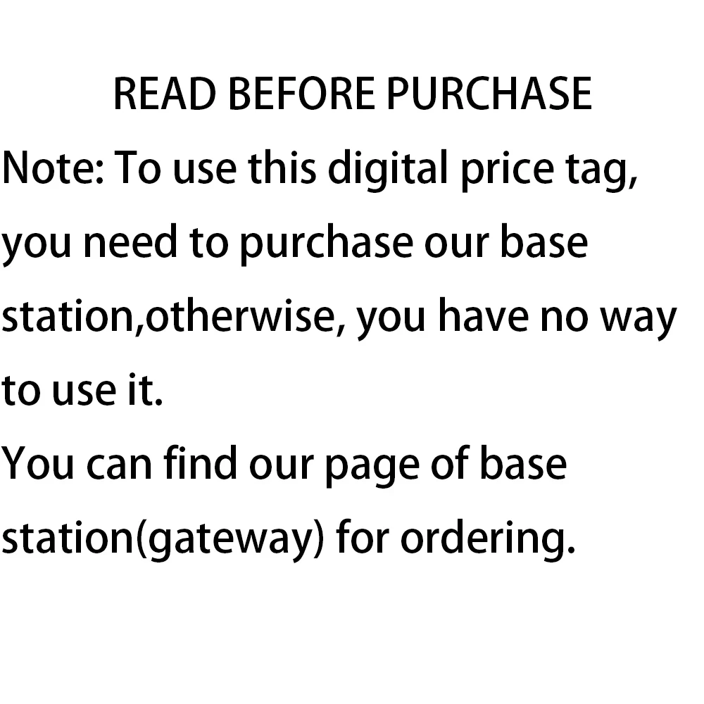 1pcs 2.9" Electronic Labels ESL Eink Display Screen Label For Warehouse Specal No Mess Writing Low Consumption Need Base Station