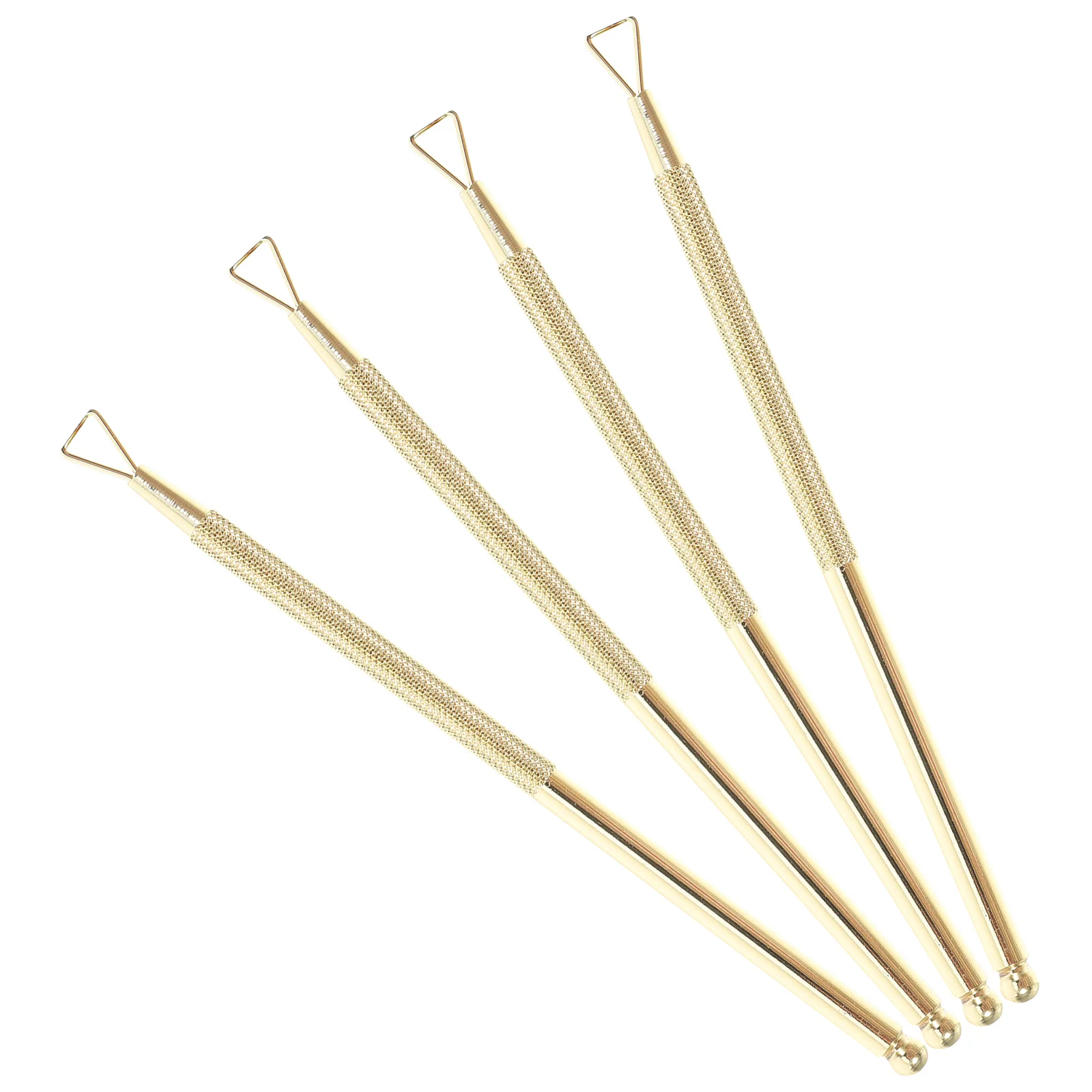 4 Pcs Nail Polish Scrapper Stickers Cuticle Remover Tool Nails Scraper Pusher Cleanser
