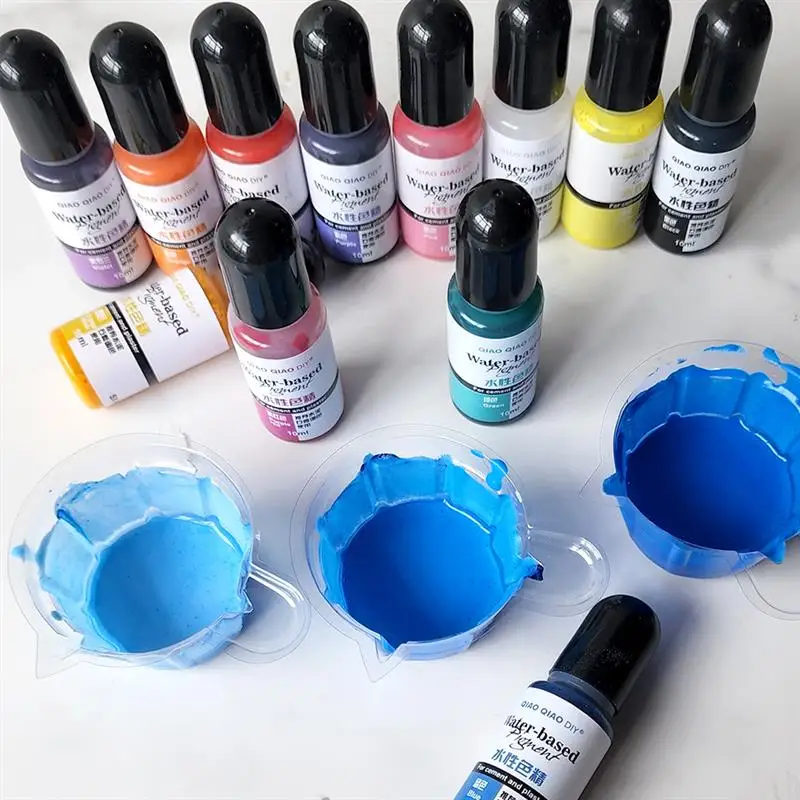 10ml Gypsum Cement Aqueous Pigment for Gypsum Powder Color Concentrate Cement Plaster Mold Decoration Handmade gypsum cement pigment