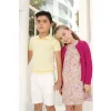 AP Jewel Collection 2025 Spring Summer Floral Dress Jewel  Collar Elegant Clothing Set Baby Overalls Set Knitting Cardigan 4