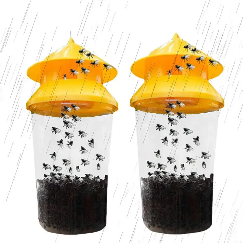

Reusable Fly Trap Jar Fly Killers Deterrents For Pasture Stable Horse Fly Trap Fly Bait Fly Bags Flytraps For Camping Pastures