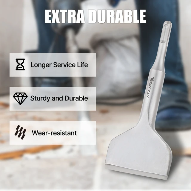 Scalpello SDS MAX Per Piastrelle E Cemento - 216mm, 16 Denti In Metallo Duro, Per Muri E Pavimenti - Foto 10