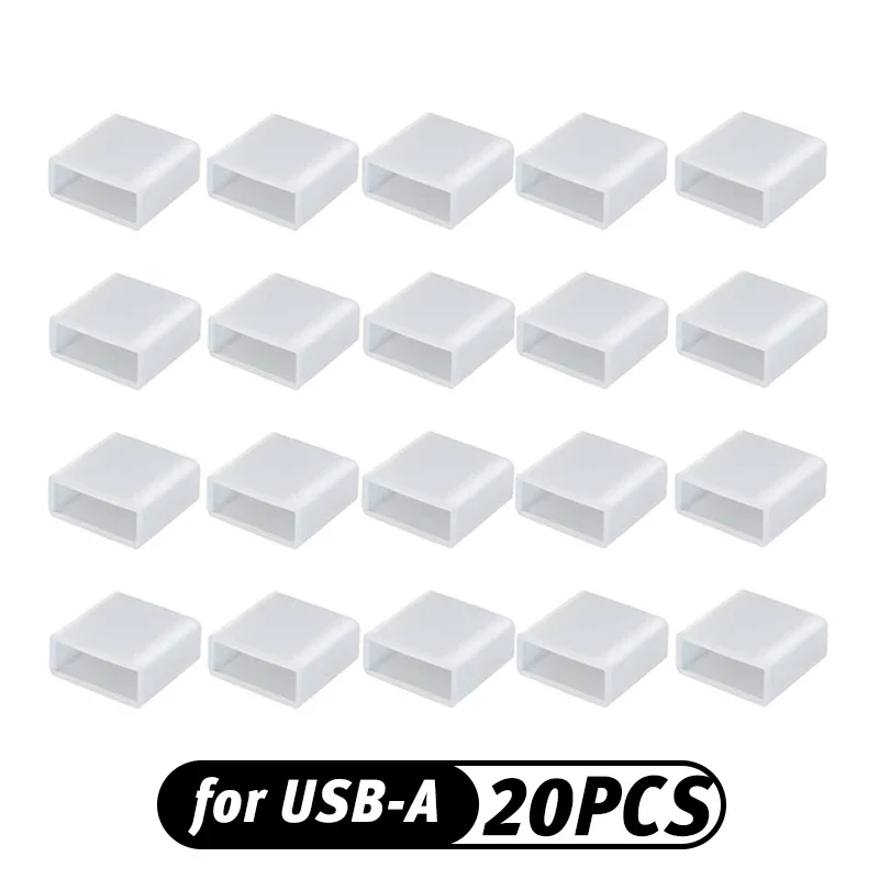 Universal USB Type C Charger Dust Cover Caps with Protective Rope