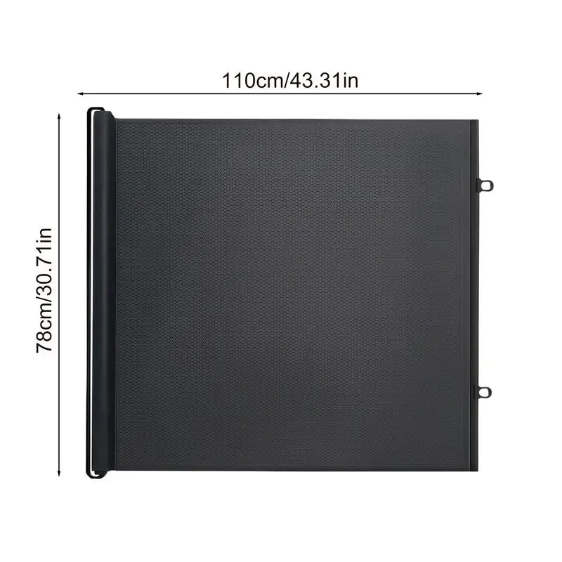 Mesh Dog Gate Retractable Extendable Anti Dog Jumping Screen No Drill Gate Protective Barrier Mesh Screen for Balcony Hallways