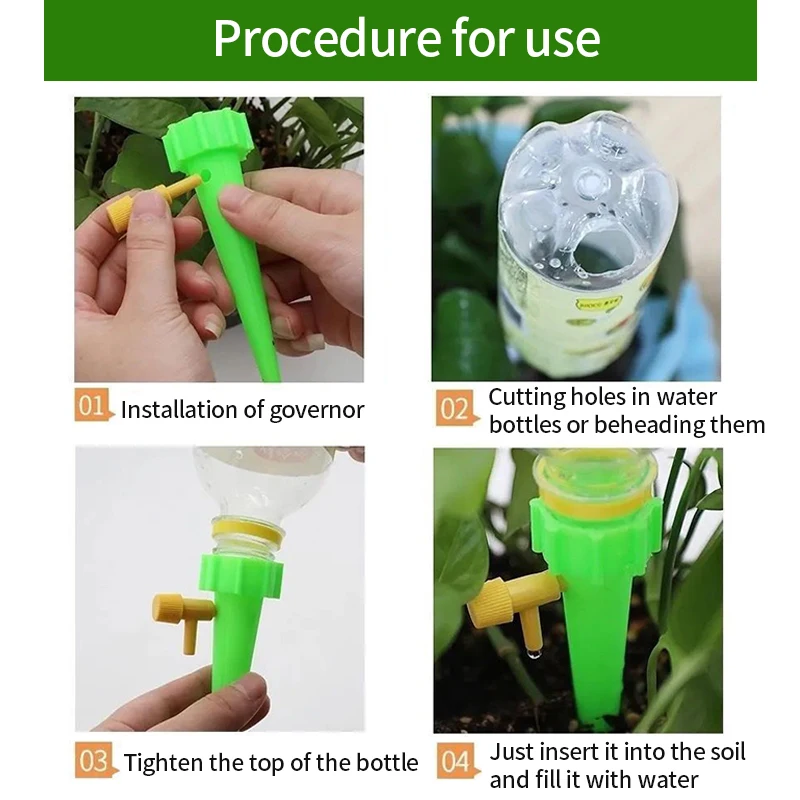 Automatic Watering Device Self-Watering Kits Adjustable Control Tools for Plants Flowers Waterer Watering Device Gadgets - 4
